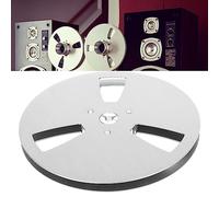 Sustvita bobina a nastro vuoto da 1/4 pollice, lega di alluminio da 7 pollici Acquisire bobina, 3 buche Open Rubarcent per bobina per bobina Audio (Argento)