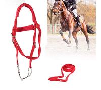 SustVita Briglia per Cavallo Design a Doppio Ponte per Una Maggiore Durata, Include Set Completo di redini e Punta, Dotata di Morbido poggiatesta per Il Massimo Comfort