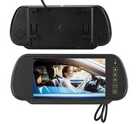 SustVita Car Backup Camera Display 7 inch Mirror Dash Cam Automotive Rear View Monitor Anti Glare Rearview Mirror for Easy Parking