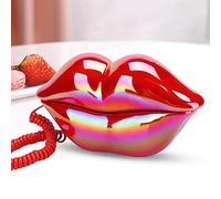 SustVita Corded Landline Phone, Fashionable Novelty Lip Phone for Home Use, Stylish Desktop Telephone with Unique Aesthetic