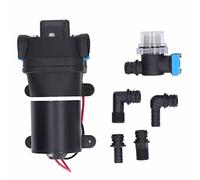 SustVita DC RV Pompa Acqua 12V 5A, 2.7GPM 17PSI Alto Sollevamento, Pompa a Micro Membrana Autoadescante per Yacht, Autolavaggio e Sistemi Idrici Domestici