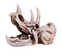 SustVita Dinosaur Triceratops Model del cranio, decorazione di scheletri realistici per esposizione di scaffali, ottima per collezionisti di dinosauri ed appassionati