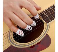 SustVita fai -da -te per le dita per chitarra, set di protezioni per dito per chitarra in plastica da 4 pcs, bel accessorio per il basso ukulele mandolino