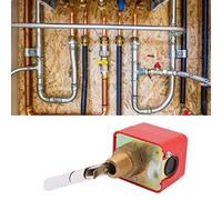 SustVita Flussostato dell'acqua per sistemi industriali, un sensore di liquido di tipo a paletta SPDT con filettatura R3/4 per HVAC, refrigeratori raffreddati ad acqua e