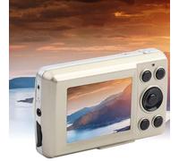 SustVita Fotocamera compatta zoom, fotocamera digitale Full HD da 16 MP e videocamera mini portatile LCD da 2,7 pollici per adolescenti, bambini, adulti, principianti (Oro)