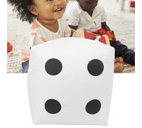 SustVita Jumbo Inflatable Dice Toy with Portable Foldable Design for Lawn And Pool Parties, a Fun Party Game Prop for Parent Child Interaction in Elastic PVC (Bianca)