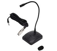 SustVita Microfono per conferenze collo di cigno con riduzione del rumore, diagramma polare cardioide, collo completamente regolabile e cavo da XLR a 6,35 mm per la