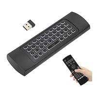 SustVita Mini Backlight Wireless Keyboard, 2.4G Air Mouse Remote Control with Infrared Sensor for Smart TV, Projector, Android TV Box