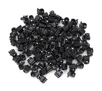 SustVita Mini Hair Clips, 100PCS Black Plastic Small Claw Clips, Stylish Hair Clip Clamps for All Hair Types