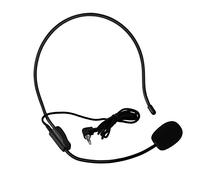 SustVita Mini microfono cablato, microfono a condensatore con cuffia montato sulla testa da 3,5 mm per telefono, pad, adatto per spettacoli sul palco, Android e tablet