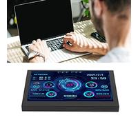 SustVita Mini schermo USB da 5 pollici, Monitoraggio della temperatura AIDA64 per la visualizzazione dei dati CPU per PC, monitor secondario di tipo C USB per le metriche delle