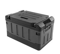 SustVita Organizer da Esterno con Doppio Uso come Sedia Portatile per la Pesca, il Campeggio e i Viaggi in Auto, Contenitore per Auto Pieghevole di Grande Capacità da 70 Litri,