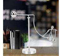 SustVita Physics Science Gadget Newtons Cradle Pendulum Kinetic Bilancing Toy Desktop Stress Relief Stress Desk Ornament Idea (Príncipe de esquí)