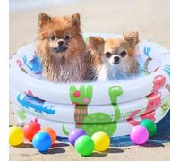 SustVita Piscina per Dinosauri per Bambini con Gonfiaggio Rapido per una Facile Installazione per Giochi Acquatici Interni ed Esterni, Una Piscina per Bambini Portatile per