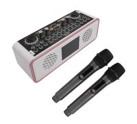 SustVita Portable BT Speaker con mixer, macchina per karaoke per adulti e kit di schede audio in microfono podcast, ideale per l'uso domestico