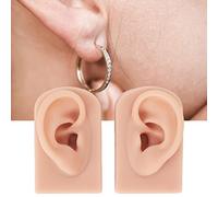 Sustvita Pratica del piercing del moDelo a orecchio Del'orecchio in silicone per silicone morbido - boxwizard, 1 paio di pelli umane simulate etegne flessibili riutilizzabili (2)