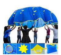 Sustvita Rainbow Play Parachute 1,8 milioni di attrezzature sportive per bambini all'aperto per il divertimento di gruppo attivo e lo sviluppo delle competenze motorie