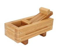 SustVita Rectangular Sushi Maker costruito in legno per il tradizionale sushi pressato, una pressa per sushi in legno progettata come strumento per sushi per ristoranti domestici