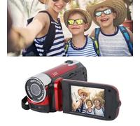 SustVita Registratore per fotocamera digitale 4K, fotocamera da da 48 MP con zoom, videocamera zoom digitale 16x e schermo di ribaltamento da 2,7 pollici per la registrazione (Rosso)