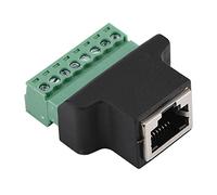 Sustvita RJ45 Adattatore femminile per il morsetto a vite a 8 pin, adattatore a 8 pin per sondaggi e debug, connettore Ethernet DVR per cablaggio CAT5 Cat6