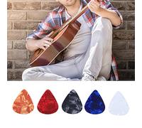 SustVita Rubber Guitar Pick Holder Clamp Microphone Stand Pick Holder for Stage Performances Guitar Accessory Holds 5 Picks