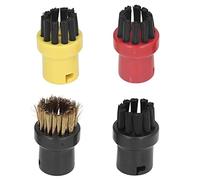 SustVita SC Spazzole di Ricambio Set da 4 Confezioni per selezioni SC1 SC2 SC3 SC4 SC5 SC7, Include spazzole Rotonde per pulitore a Vapore con Spazzola in Ottone per la Pulizia