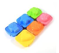 SustVita Set di 6 stampi per uova sode, include forme di coniglio e di cuore, divertente fustella da fai-da-te per pranzi Lunch Box e preparazione della colazione