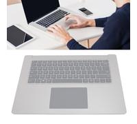 SustVita Sostituzione Palmrest Tastiera Assemblaggio per superficie 3 4 5 1873 da 15 pollici, tastiera di retroilluminazione con touch pad, laptop superiore del laptop Palmrest (Argento)