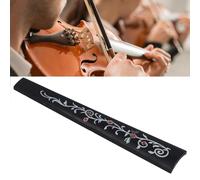 SustVita squisita tastiera per violino in ebano con accenti decorativi a conchiglia per la riparazione del violino 4/4, un accessorio per strumenti a corde per il restauro di (flor de vid)