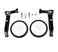 SustVita Stabilizzatori per Bicicletta Regolabili per la Prima Corsa dei Bambini, Ruote da Allenamento per Biciclette da 16 a 22 Pollici, Include Hardware di Installazione Completo (Nera)