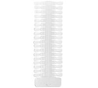 SustVita Tabella colori per unghie in gel con punte in plastica riutilizzabili, un display professionale per punte di unghie finte per campioni di manicure, anche una tavola (Trasparente)