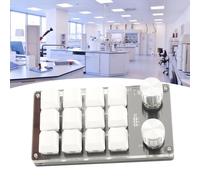 SustVita Tastiera mini da gioco programmabile programmabile, tastiera macro chiave a 12 tasti con retroilluminazione RGB e funzionalità fai -da -te per PC e laptop (Bianco nero)