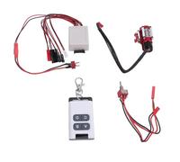 SustVita Verricello RC in Metallo con metodo di Controllo Remoto per Traino e Recupero, Corpo in Lega di Alluminio, Compatibile con il Kit Verricello per Auto RC Axial SCX10 D90