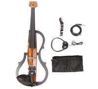 SustVita Violino elettrico silenzioso full size 4/4 con corpo in fibra di carbonio, timbro regolabile, pickup integrato e connettività del metodo audio per la pratica quotidiana