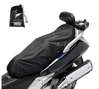 Susy Shop Copri-sella Universale impermeabile Con Borsa | Nero | Coprisella Adattabile Per Scooter Moto | Accessori Moto TAGLIA L (86cm x 48cm)