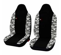 Susy Shop Coprisedili Auto Compatibili Per Smart 2 Serie Coppia Anteriore, Due Coprisedili In Poliestere E Cotone Colore Nero - Mimetico Chiaro