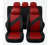 Susy Shop Coprisedili Auto Universali LS08 | Kit Anteriore e Posteriore confortevole traspirante | Fodere protezione per Sedili Utilitarie Medie Piccole | No Suv (Rosso)