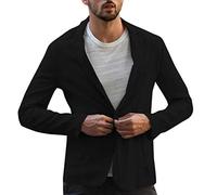 sutelang lurryly Blazer Uomo Casual Vintage Stampato Elegante Giacca Vestito Per Matrimonio Festa Cosplay Disco Party Club Blazer Uomo Slim Fit Beige, Le Noir, M