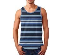 sutelang lurryly Maglietta Canottiera Uomo - Uomo estate a righe casual spiaggia top camicia elegante sport senza maniche spiaggia camicie top sciolto canotta camicia camicetta uomo chic ed elegante