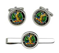 Sutherland Clan Scozzese Gemelli E Fermacravatta Set