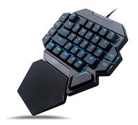 Sutinna Tastiera A Una Mano, RGB Tastiera di Gioco Meccanica Ergonomico 35 Tasti 9 Colori Retroilluminazione Integrati con Funzione di Registrazione Macro