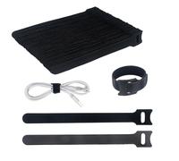 SUTOUG 100 fascette riutilizzabili nere, cinghie regolabili per cavi, gestione fascette fermacavi, per cavi di ricarica desktop, casa e ufficio, 150 x 12 mm