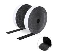 SUTOUG Nastro Autoadesivo Extra Forte - 20 mm× 5 m a Strappo e Gancio per Interni ed Esterni - Biadesivo Nero