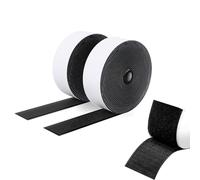 SUTOUG Nastro Autoadesivo Extra Forte - 30 mm× 3 m a Strappo e Gancio per Interni ed Esterni - Biadesivo Nero