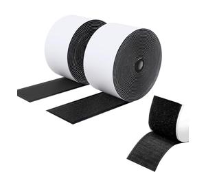 SUTOUG Nastro Autoadesivo Extra Forte - 50 mm× 3 m a Strappo e Gancio per Interni ed Esterni - Biadesivo Nero