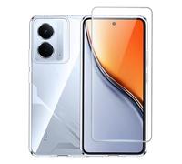 Suttkue Custodia per Realme P3 5G con pellicola protettiva per schermo, alta qualità, in gomma TPU morbida resistente ai graffi, flessibile, protezione completa