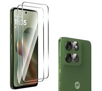 Suttkue Pellicola protettiva in vetro temperato per Motorola Moto G56, durezza 9H, antigraffio, compatibile con custodie, antigraffio (confezione da 2 + 1)