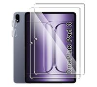 Suttkue Pellicola protettiva per OnePlus Pad 3 con vetro Kamera, durezza 9H, antigraffio, pellicola in vetro temperato, confezione da 2 + 2