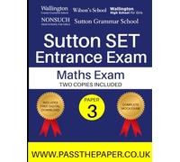Sutton SET Maths Exam: Exam Paper 3