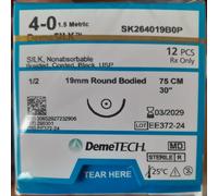 SUTURE CHIRURGICHE DEMETECH MADE IN USA SETA SK264019B0P DEMESILK 4.0